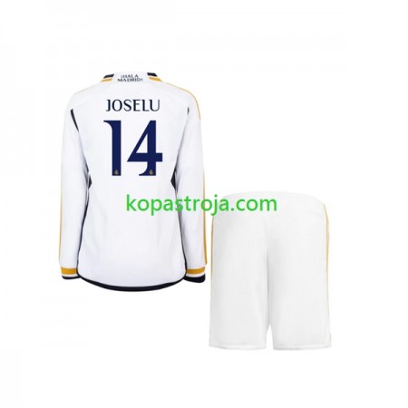 Billiga Fotbollströjor Real Madrid JOSELU 14 Barn Hemma tröja 2023/24 Långärmad